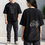 Camiseta Streetwear oversize Choso Minimal polera Jujutsu Kaisen