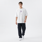 Camiseta Anime Maga Oscura Oversize Blanca 240g