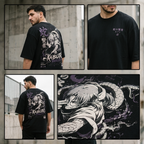 Camiseta Oversize Kabuto Yakushi Estilo Streetwear