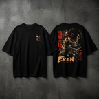Camiseta Oversize Eren Yeager Attack on Titan