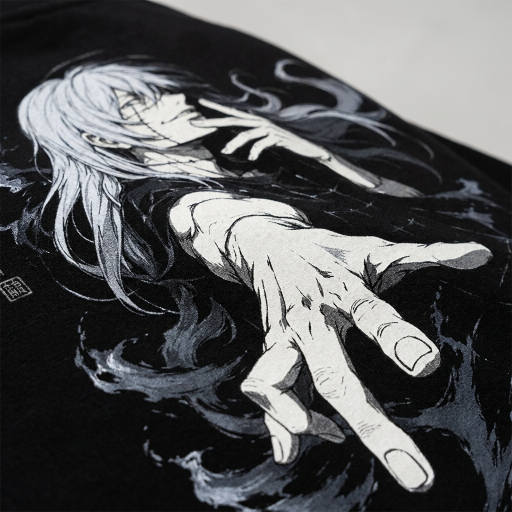 Camiseta Mahito Jujutsu Kaisen Oversize Negra