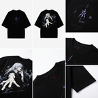 Camiseta Mahito Jujutsu Kaisen Oversize Negra