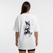 Polera Maga Oscura Yu-Gi-Oh! Blanca Oversize 240g