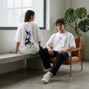 Polera Maga Oscura Yu-Gi-Oh! Blanca Oversize 240g