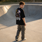 Polera Suguru Geto Jujutsu Kaisen Negra Oversize