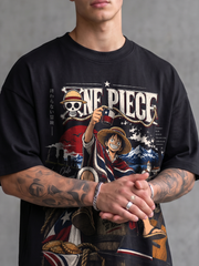 Polera Oversize Luffy One Piece Fiestas Patrias
