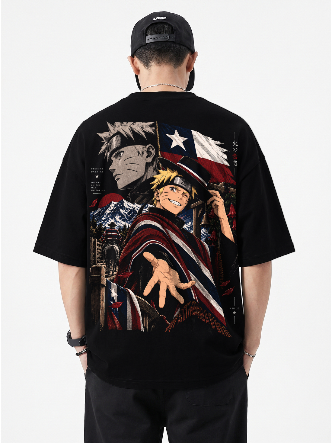 Polera Oversize Naruto Shippuden Fiestas Patrias
