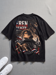 Polera Oversize Eren Yeager Attack on Titan Fiestas Patrias