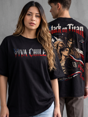 Polera Oversize Eren Yeager Attack on Titan Fiestas Patrias