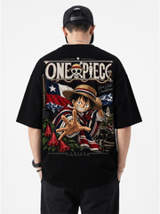 Polera Oversize Luffy One Piece Fiestas Patrias