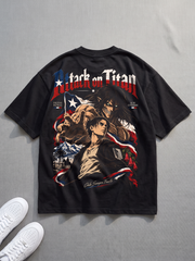 Polera Oversize Eren Yeager Attack on Titan Fiestas Patrias