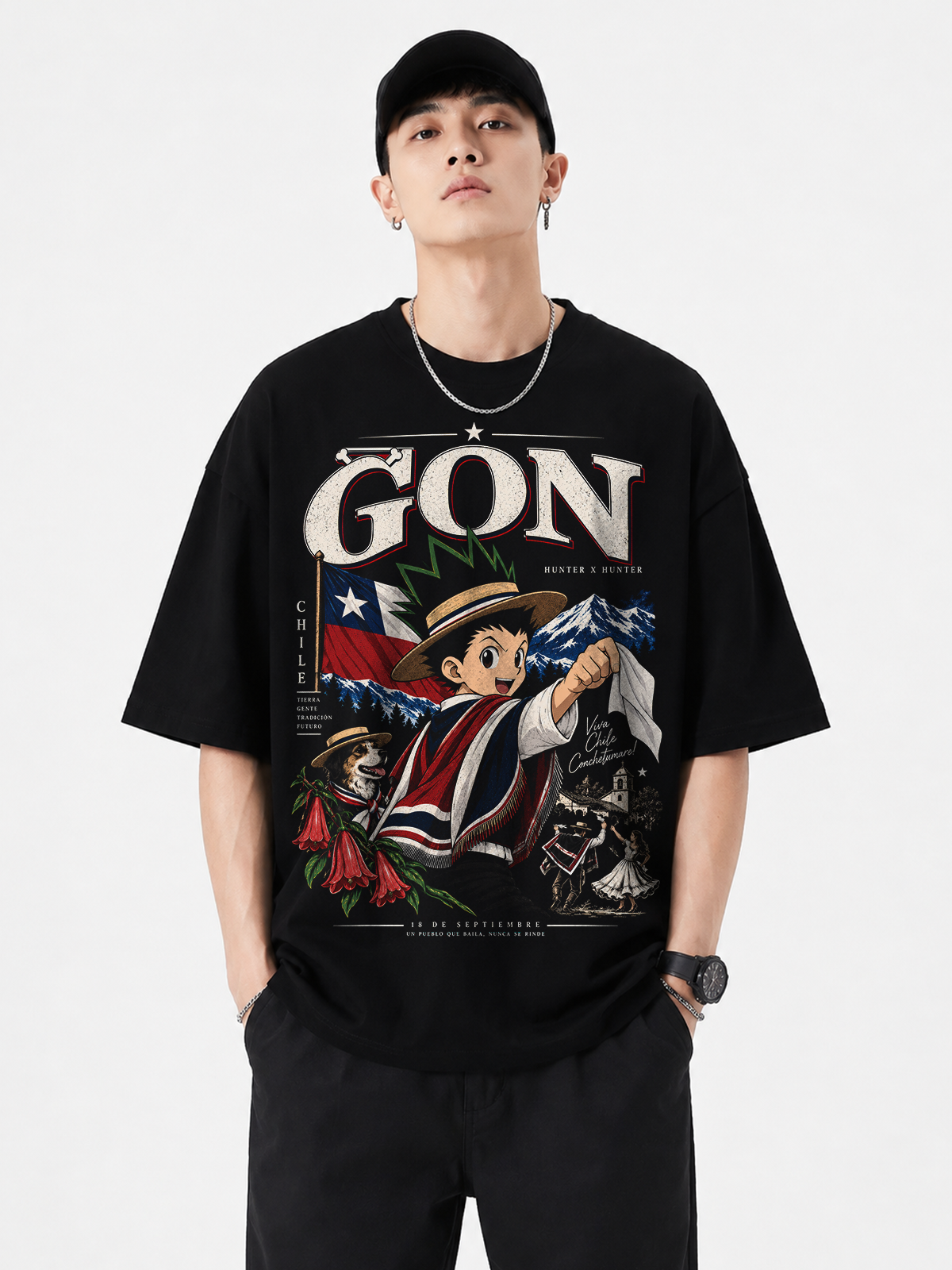 Polera Oversize Gon Hunter x Hunter Fiestas Patrias