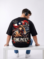 Polera Oversize Luffy One Piece Chile Fiestas Patrias