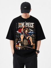 Polera Oversize Luffy One Piece Fiestas Patrias