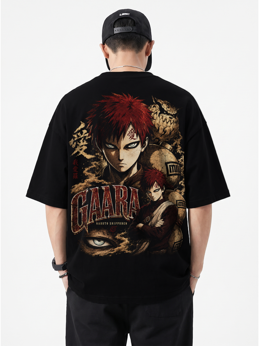 Polera Oversize Gaara Naruto Shippuden Vintage