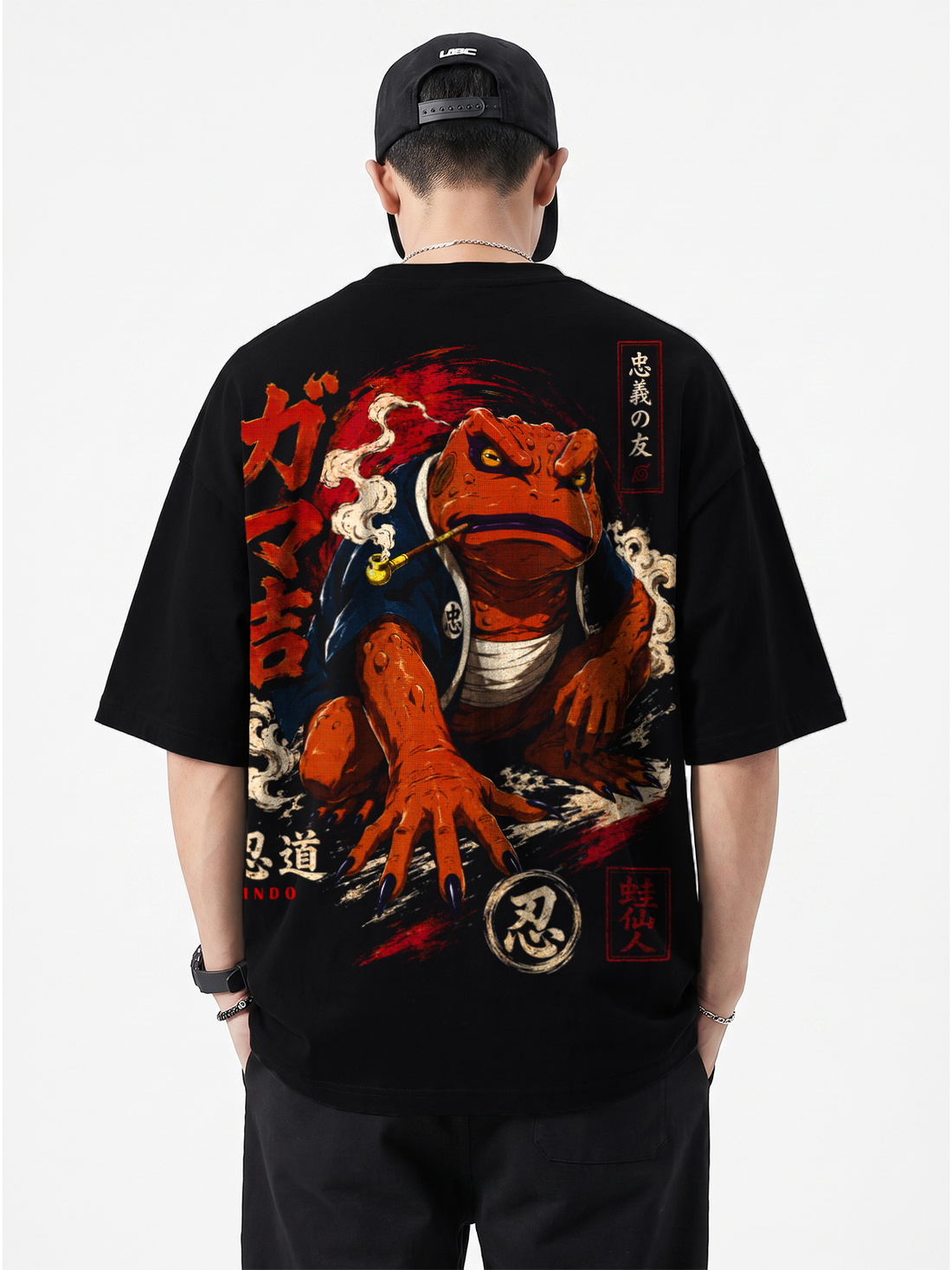 Polera Anime Gamabunta Naruto Shippuden Oversize