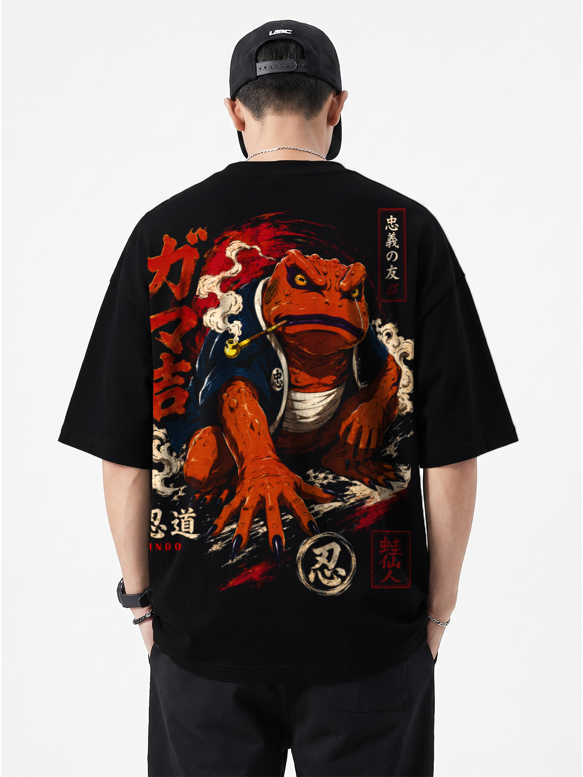 Polera Anime Gamabunta Naruto Shippuden Oversize