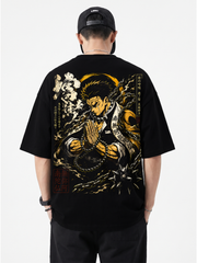 Polera Anime Gyomei Himejima Demon Slayer Oversize