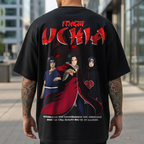 Camiseta oversize Streetwear Itachi Uchiha – Diseño Anime Oscuro