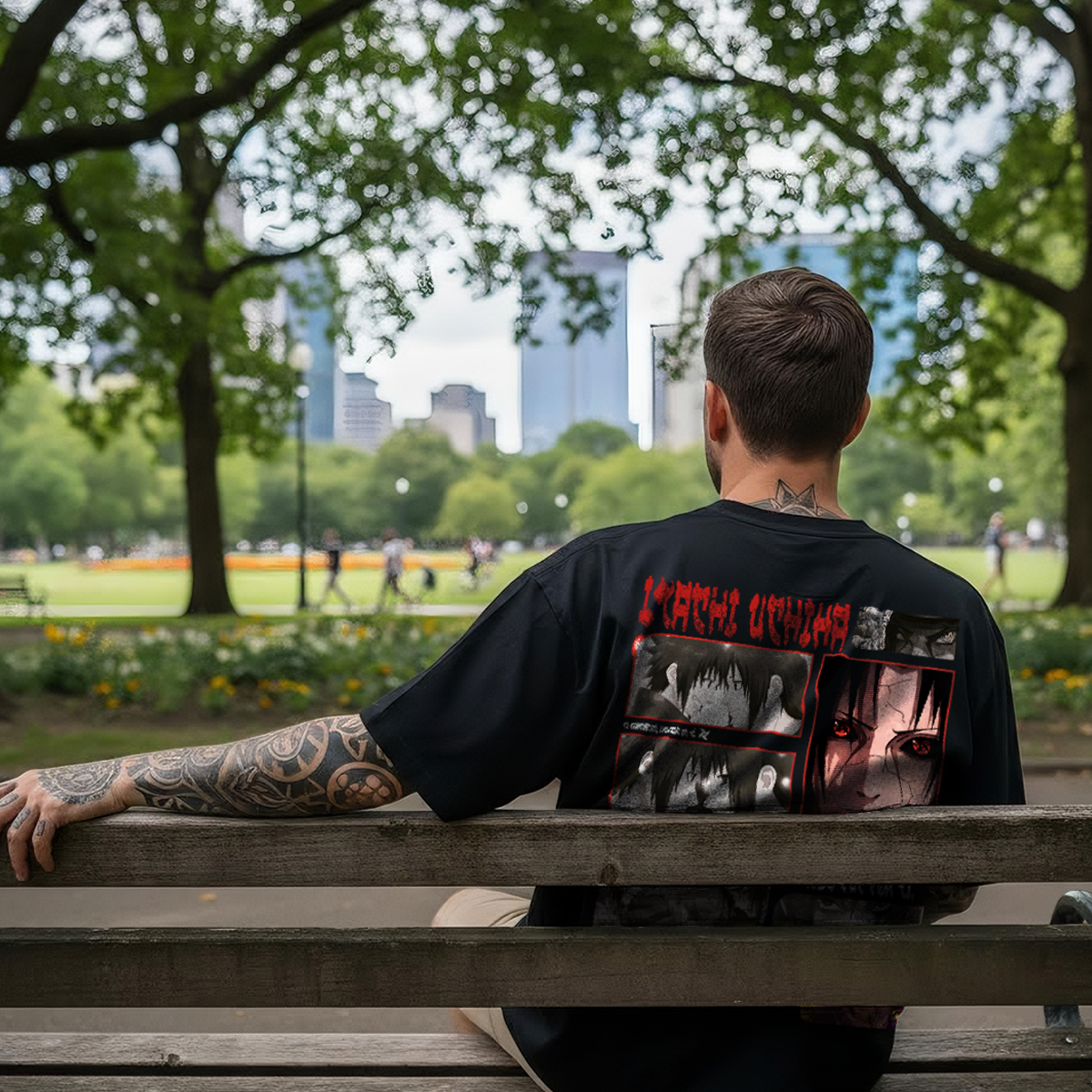 Camiseta oversize Itachi Uchiha Legacy