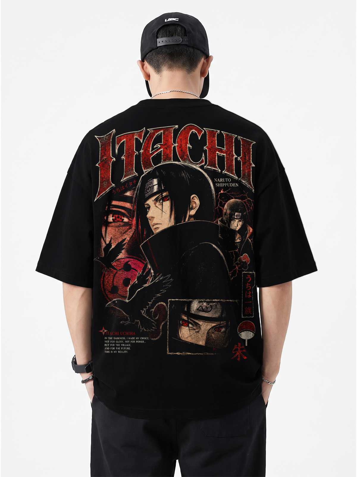 Polera Oversize Itachi Uchiha Naruto Shippuden