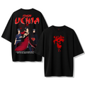 Camiseta oversize Streetwear Itachi Uchiha – Diseño Anime Oscuro