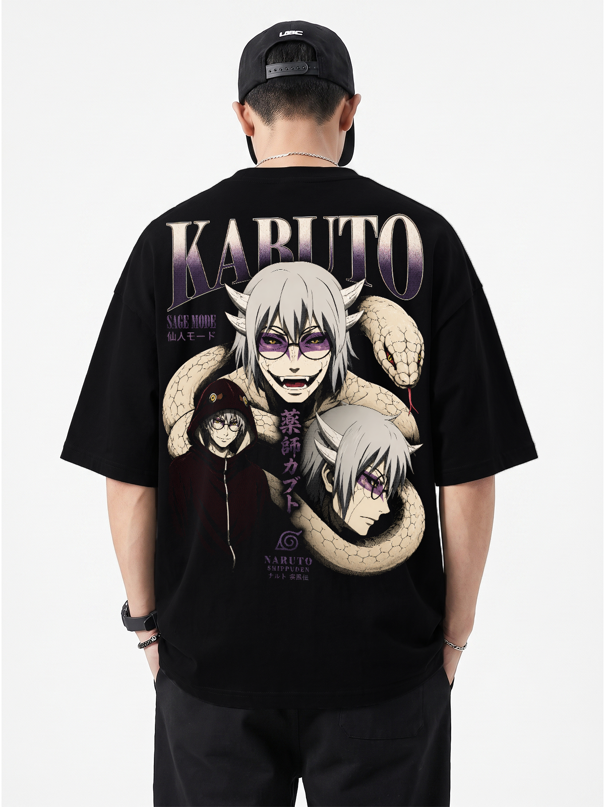 Polera Oversize Kabuto Naruto Shippuden