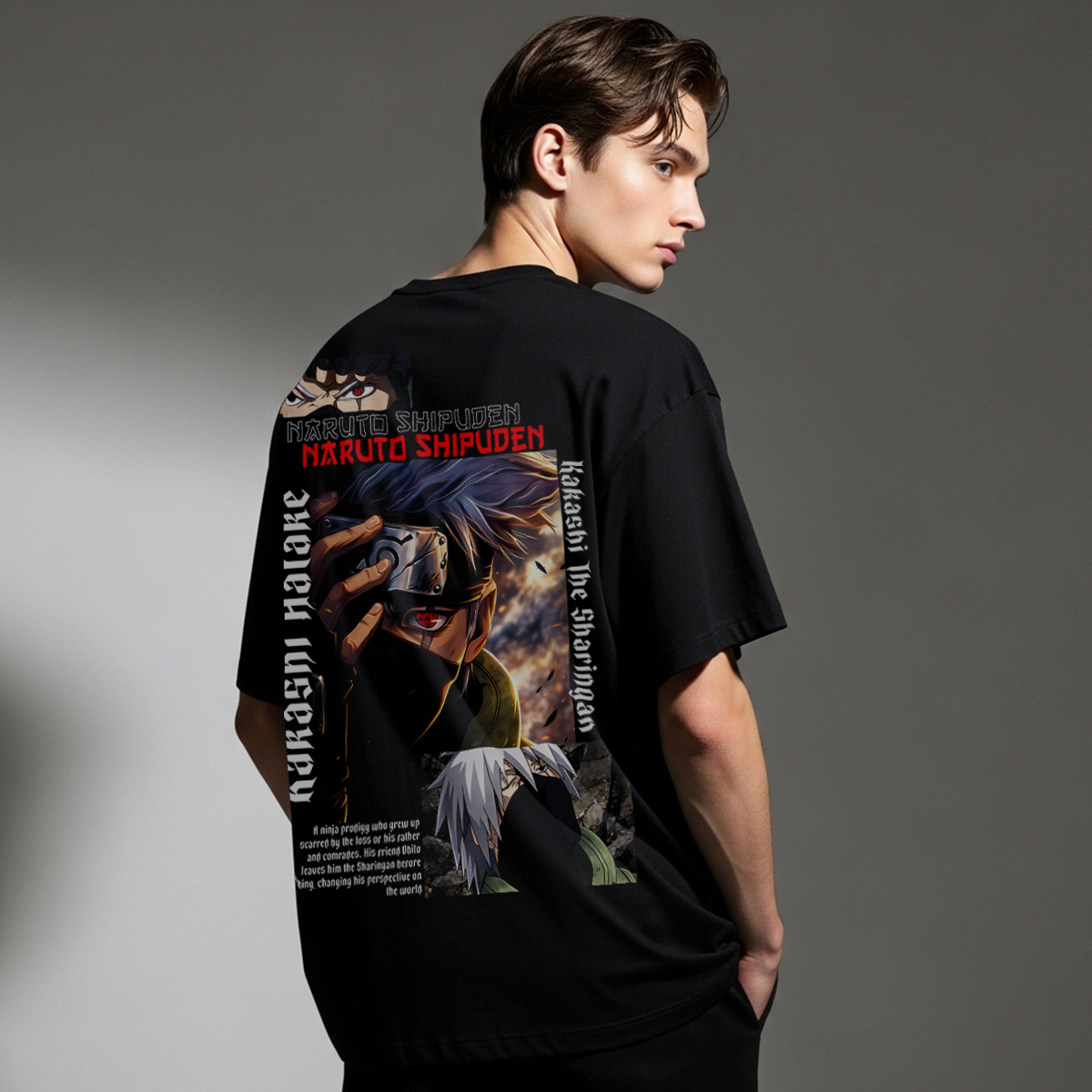 Camiseta oversize Kakashi Hatake Streetwear