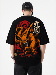 Polera Kurama Kyubi Naruto Shippuden Oversize