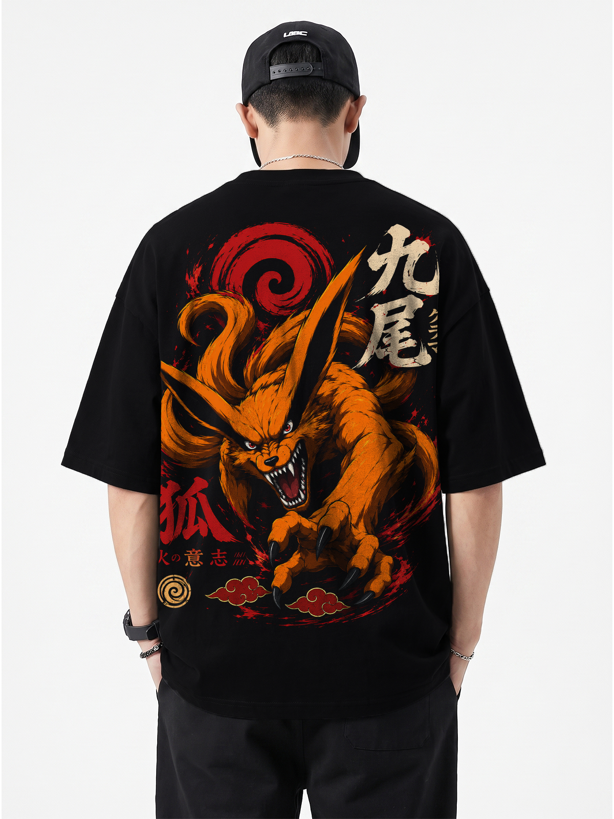 Polera Kurama Kyubi Naruto Shippuden Oversize