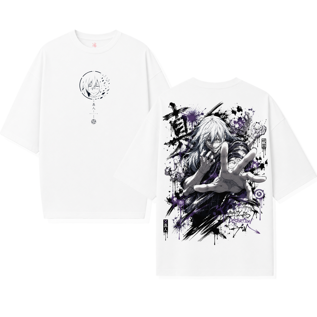 Polera Mahito Jujutsu Kaisen Streetwear Oversize