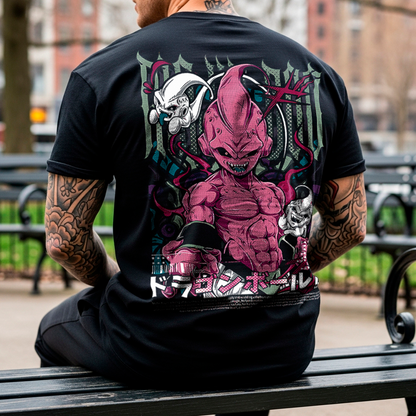 Camiseta Majin Buu Arte Urbano – Caos y Poder Absoluto
