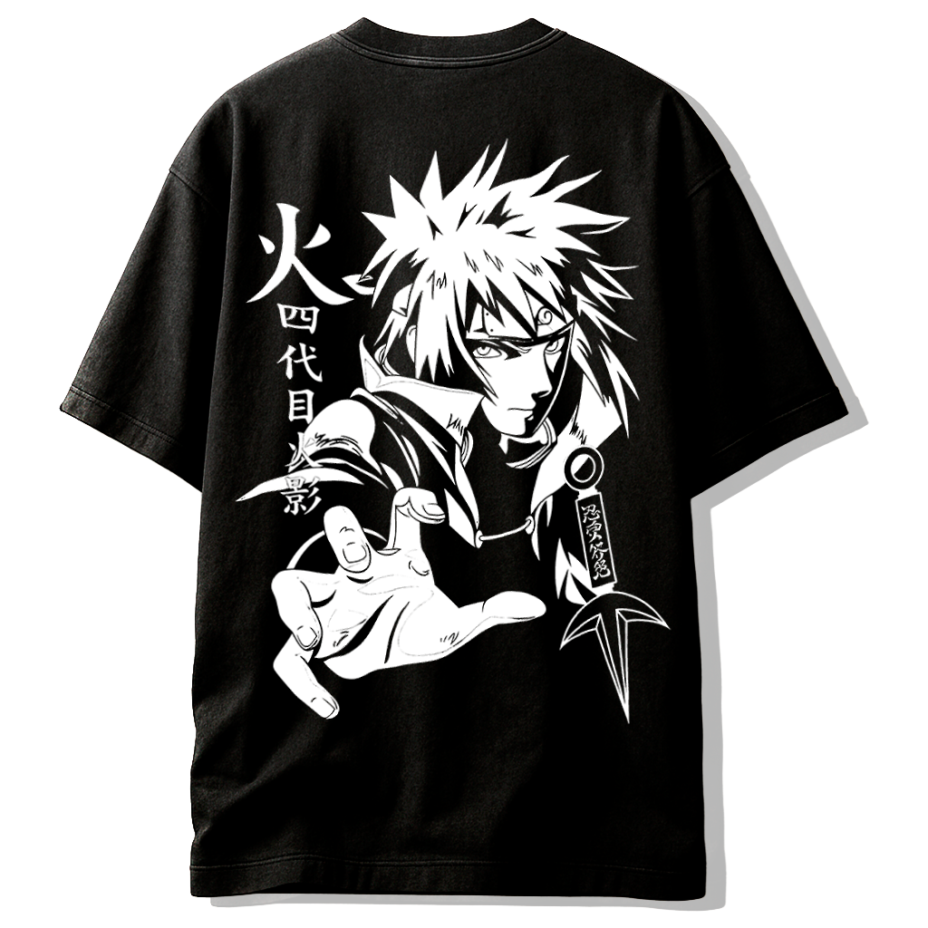 Camiseta Minato Namikaze – Relámpago Amarillo de Konoha