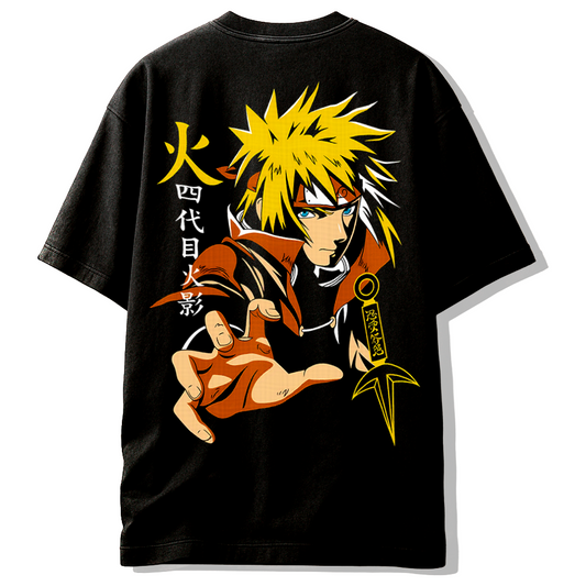 Camiseta Minato Namikaze – Relámpago Amarillo de Konoha