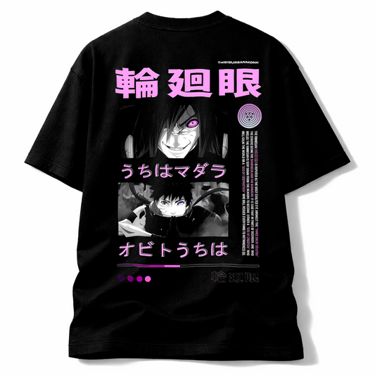 Camiseta Rinnegan Uchiha – Poder Absoluto