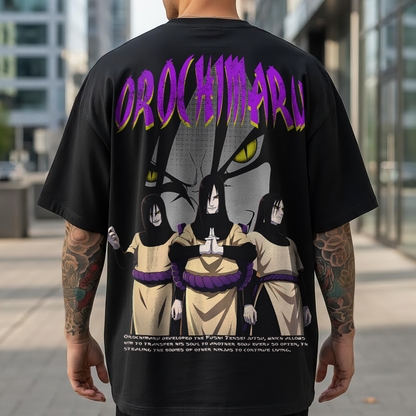 Camiseta oversize Streetwear Orochimaru – Villano Legendario