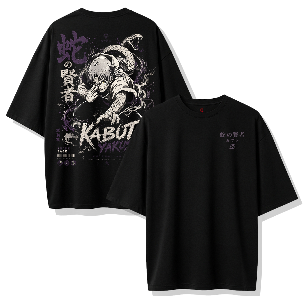 Camiseta Oversize Kabuto Yakushi Estilo Streetwear