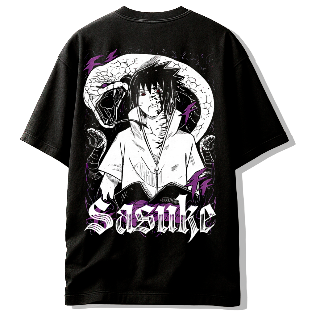 Camiseta Sasuke Uchiha – Maldición y Despertar