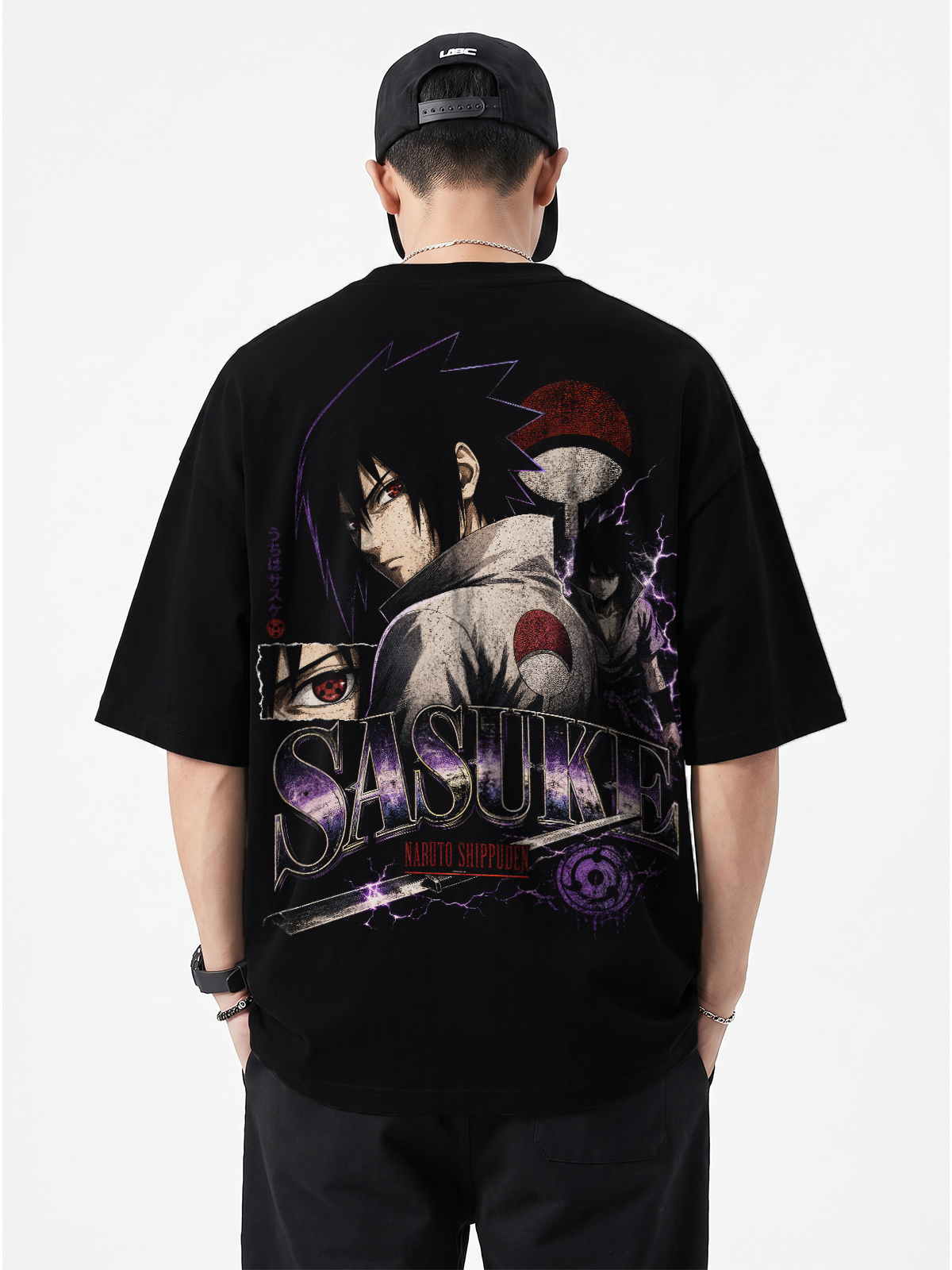 Polera Oversize Sasuke Uchiha Naruto Shippuden