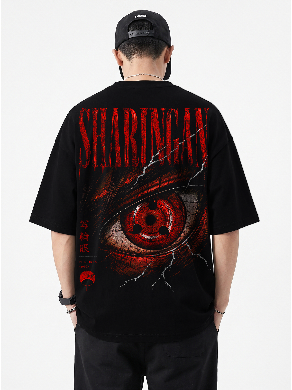Polera Oversize Sharingan Naruto Shippuden