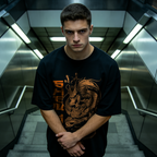 Camiseta Oversize Dragón Shenlon Estilo Anime Streetwear