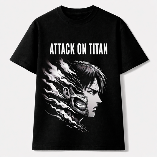 Camiseta Attack on Titan Eren Perfil Oscuro – Espíritu Titán